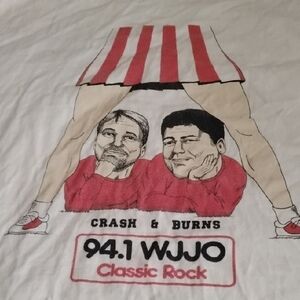 Men's White Vintage XL 94.1 Football Foreplay NSFW Funny Shirt